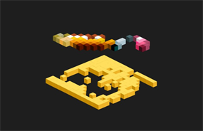 鼠标经过方块上升flash动画